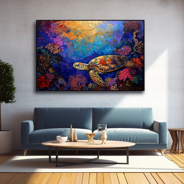 Turtle Oil Painting
